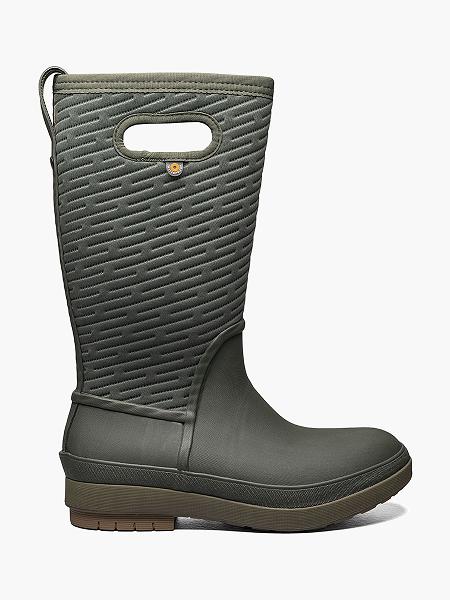 BOGS Boots Deutschland - Crandall II Tall Winterstiefel Damen DunkelGrün DE90815